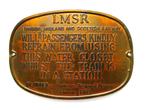 Een Verbodsbordje van LMSR  London Railway Spoorwegen, Ophalen of Verzenden