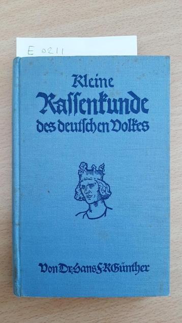 Kleine Rassenkunde des Deutschen Volkes (Duitsland WW2 1933) beschikbaar voor biedingen