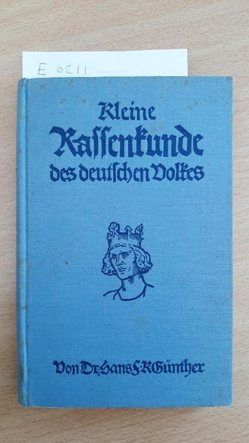 Kleine Rassenkunde des Deutschen Volkes (Duitsland WW2 1933), Verzamelen, Militaria | Tweede Wereldoorlog, Overige soorten, Boek of Tijdschrift