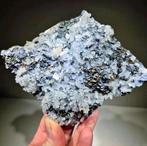 Kwarts met Sfaleriet, Pyriet en Galena Gluster. Bulgarije, Ophalen of Verzenden, Mineraal