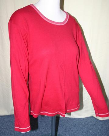 Nieuw rood Kreymborg shirt met lange mouwen, mt S