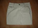Trendy witte spijkerrok jeans rok van Miss Etam maat 42 44, Verzenden, Wit, Maat 42/44 (L), Zo goed als nieuw