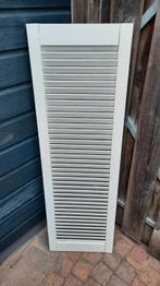 Decoratief wit houten luik / Louvre deur / Shutter, Ophalen, Gebruikt