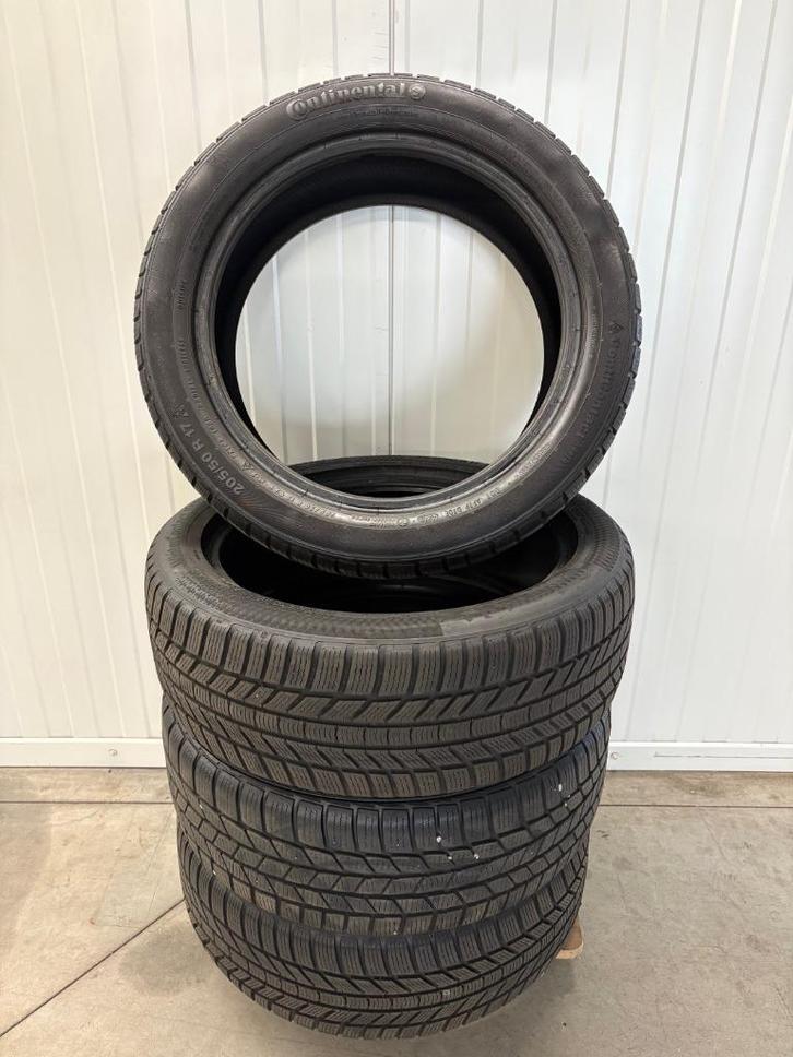 Winterbanden Continental WinterContact 205-50-17" 4 stuks, Auto-onderdelen, Banden en Velgen, Banden en Velgen, Winterbanden, 17 inch