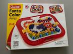Quercetti Fanta Color design insteekmozaiek in koffer, Kinderen en Baby's, Speelgoed | Educatief en Creatief, Ophalen of Verzenden