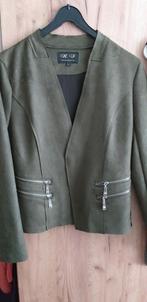 ZGAN dames jasje maat L suède donkergroen, HF Woman, Maat 42/44 (L), Nieuw, Ophalen of Verzenden