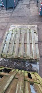 7 Tuinschermen (5 geïmpregneerd, 2 met missende planken), Ophalen, Minder dan 3 meter, Hout, 1 tot 2 meter