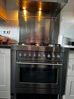 RVS Fornuis en afzuigkap Solitaire, Gebruikt, 60 cm of meer, Ophalen of Verzenden, Gas