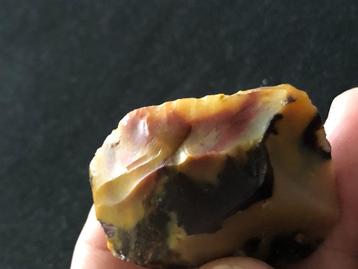 Bodemvondst Steentijd FONTMAURE biface werktuig 55000 jr !! beschikbaar voor biedingen