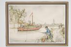 Trekschuit - Anton Pieck, Verzamelen, Foto's en Prenten, Verzenden, Zo goed als nieuw, Prent