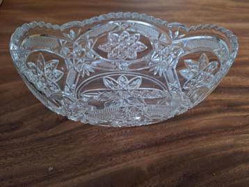 Antieke Kristallen Jardinière & Schaaltje beschikbaar voor biedingen