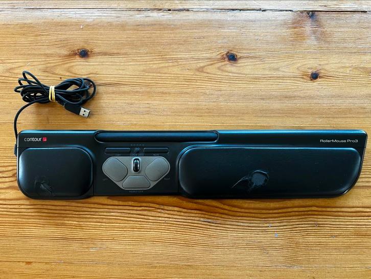Contour rollermouse pro3, Computers en Software, Muizen, Zo goed als nieuw, Ophalen of Verzenden