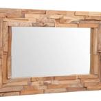 NIEUWE Spiegel 60x90 cm teakhout handgemaakt Op=Op, Nieuw, Ophalen of Verzenden, 75 tot 100 cm, Minder dan 100 cm