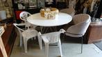 Ronde tafel wit buiten of binnen, Ophalen, Rond, Minder dan 50 cm