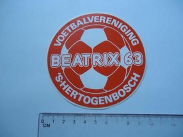 sticker oud DEN BOSCH Beatrix 63 '63 voetbal club vintage beschikbaar voor biedingen