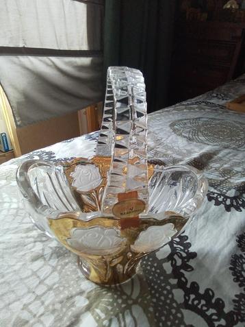 1 retro vintage mandje anna hutte bleikristal 24 % Pbo beschikbaar voor biedingen