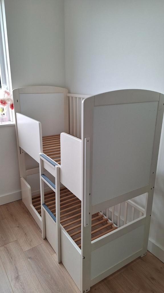 Easygrow meegroei stapelbed, Kinderen en Baby's, Kinderkamer | Stapelbedden en Hoogslapers, Gebruikt, Stapelbed, Ophalen