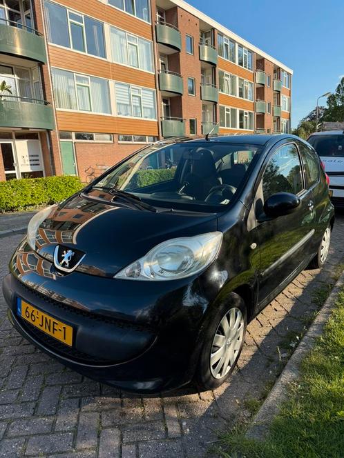 Peugeot 107 1.0 12V 3DR 2008 Zwart APK 2026, Auto's, Peugeot, Particulier, Benzine, A, Hatchback, Handgeschakeld, Geïmporteerd