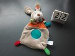 Nicotoy konijn knuffeldoek blauwe bal op buik, Kinderen en Baby's, Speelgoed | Knuffels en Pluche, Ophalen, Zo goed als nieuw