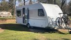 Caravan Knaus Sudwind 500 FU met Unico seizoens voortent, Rondzit, Frans bed, Particulier, 5 tot 6 meter