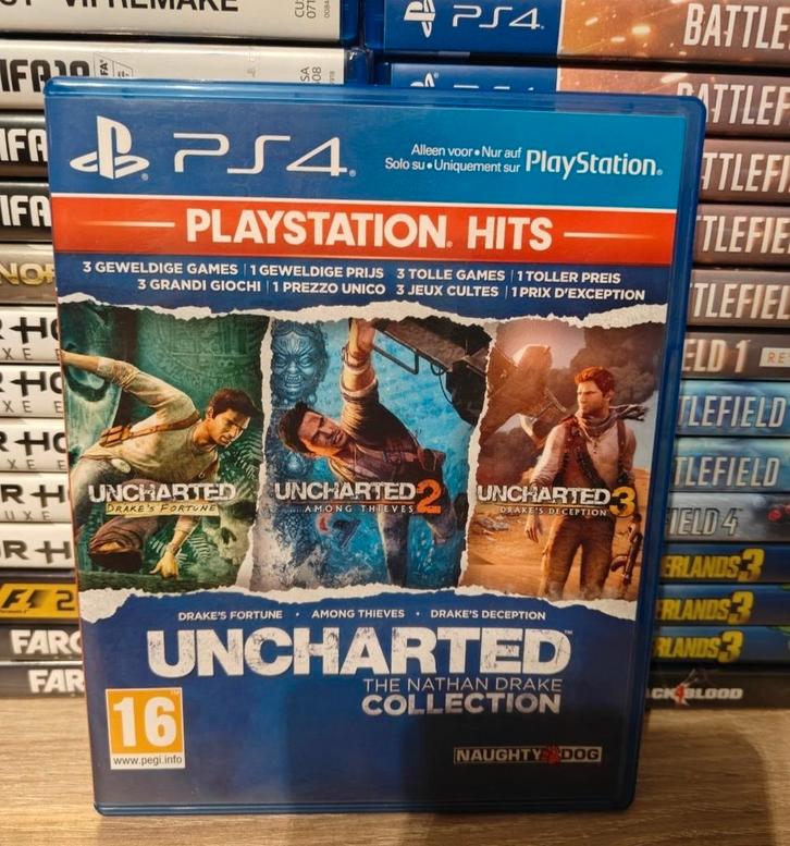 Uncharted the Nathan Drake collection PlayStation 4, Spelcomputers en Games, Games | Sony PlayStation 4, Zo goed als nieuw, Avontuur en Actie