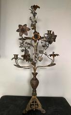 Prachtige oude oogst altaar kerk kandelaar, Ophalen of Verzenden, Koper of Brons