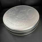 Opbergblik 50 eurocent zilverkleur - 22 cm, Ophalen of Verzenden, Gebruikt, Overige, Overige merken