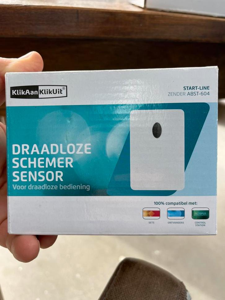 KlikAanKlikUit Draadloze Schemersensor ABST-604, Doe-het-zelf en Verbouw, Alarmsystemen, Nieuw, Detector, Sensor of Melder, Overige soorten