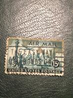 USA 1947: Constellation vliegtuig postzegel, Ophalen of Verzenden, Gestempeld