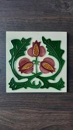 Art Nouveau Jugendstil tegel bloemen, Ophalen of Verzenden