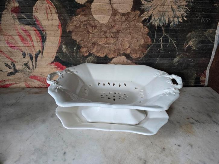Antiek creamware fruittest wedgwood, Antiek en Kunst, Antiek | Servies compleet, Ophalen of Verzenden