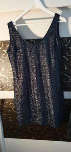 Party collection blauw glitter jurk mt xxl, Galajurk, Blauw, Maat 46/48 (XL) of groter, Nieuw