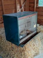 Vintage vogel kooitje van metaal., Dieren en Toebehoren, Vogels | Hokken en Kooien, Ophalen, Gebruikt, Hout, Vogelkooi