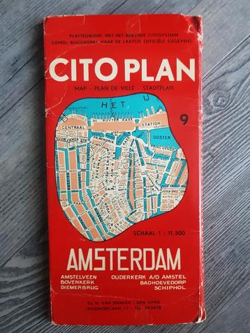 Zeldzaam Citoplan Amsterdam H. Van Dhielen 1 : 11.500 nr 9 beschikbaar voor biedingen