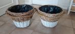 2 mooie rieten / wilgen manden helemaal gaaf, Huis en Inrichting, Woonaccessoires | Schalen en Manden, Ophalen of Verzenden, Zo goed als nieuw