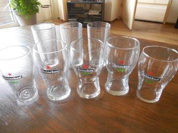 5 Bierglazen + 3 Longdrinkglazen beschikbaar voor biedingen