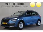 Skoda Kamiq 1.0 TSI Ambition NL-Auto! Apple Car-Play I Adap., Auto's, Stof, Gebruikt, Euro 6, Blauw