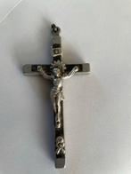 Aluminium Kruis met Jezus - Kettinghanger, Verzamelen, Ophalen of Verzenden, Zo goed als nieuw, Sieraad, Christendom | Katholiek