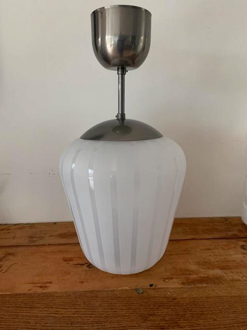 Design Hanglamp art deco plafondlamp, Huis en Inrichting, Lampen | Plafondlampen, Glas, Ophalen of Verzenden