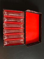 6 Antieke Kristallen Messenleggers, Antiek en Kunst, Antiek | Glas en Kristal, Ophalen of Verzenden