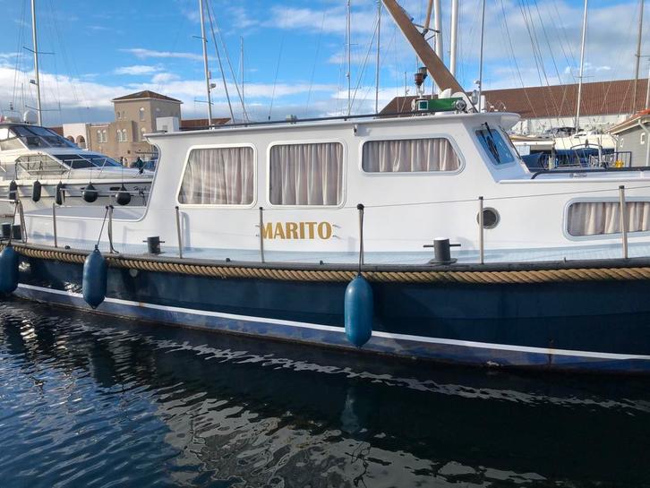 Mooie loose vlet, Watersport en Boten, Motorboten en Motorjachten, Staal, Diesel, 50 pk of meer, Ophalen