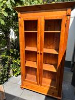 Leuke landelijk grenen houten vitrinekast planken en lade, Huis en Inrichting, Kasten | Vitrinekasten, Ophalen, Gebruikt, 100 tot 150 cm