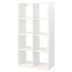 Zgan ikea kallax 8 vakken kast wit, Huis en Inrichting, Kasten | Boekenkasten, Ophalen, Zo goed als nieuw, 25 tot 50 cm