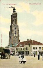 Toren met Varkensmarkt. - Amersfoort. - volk - 1908 gelopen, Verzamelen, Ansichtkaarten | Nederland, Ophalen of Verzenden, Voor 1920
