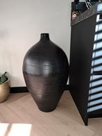 Grote Zwarte Vaas, Huis en Inrichting, 50 tot 75 cm, Zwart, Aardewerk of Porselein, Ophalen of Verzenden