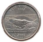 USA quarter 2005-D West-Virginia, Ophalen of Verzenden, Losse munt, Noord-Amerika