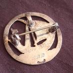 Zilveren Design Broche Viking Schip Noorwegen Gesigneerd, Verzenden, Gebruikt, Zilver, Zilver