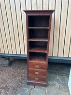 Teak houten kast, Huis en Inrichting, Kasten | Boekenkasten, Ophalen, Donkerbruin, koloniaal, Teakhout, 50 tot 100 cm