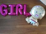 Ballonnen babyshower meisje (baby=50cm hoog), Kinderen en Baby's, Kraamcadeaus en Geboorteborden, Zo goed als nieuw, Ophalen