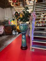 Grote bloempot keramiek op zuil, Ophalen, Zo goed als nieuw